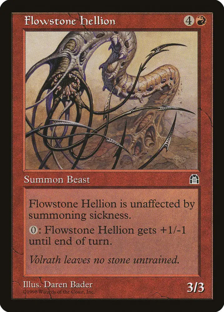 Flowstone Hellion [Stronghold] - MTG Single
