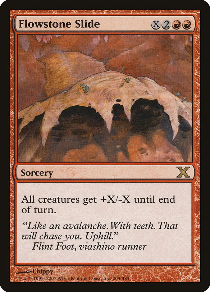 Flowstone Slide [Tenth Edition] - MTG Single
