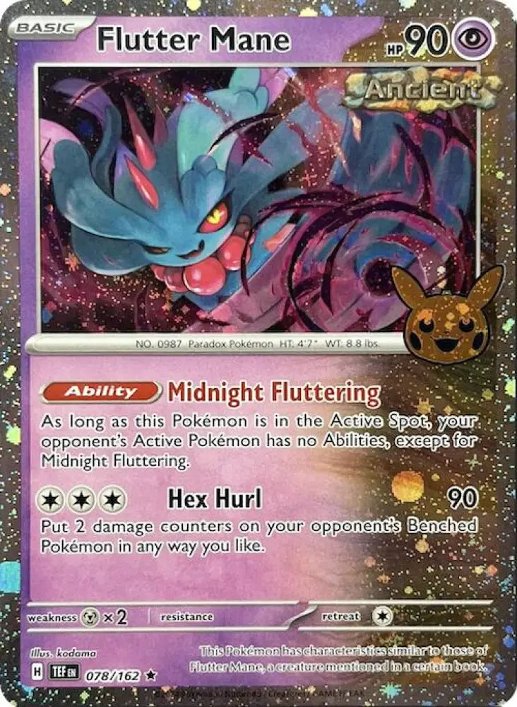 Flutter Mane (078/162) (Cosmos Holo) [Trick or Trade 2024] - Pokemon Single