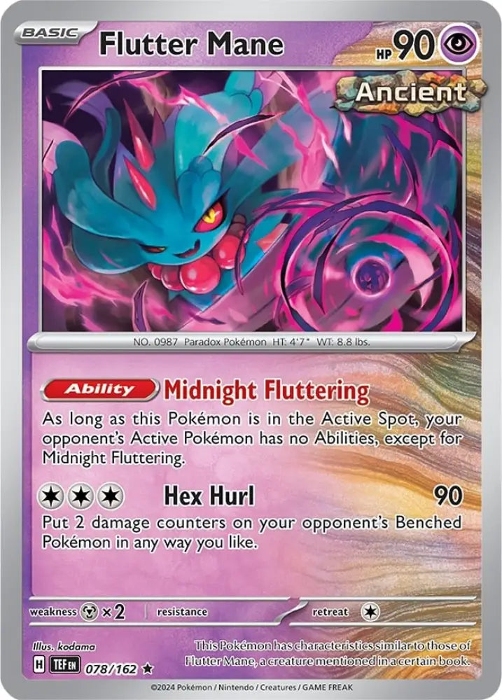 Flutter Mane (078/162) (Theme Deck Exclusive) [Scarlet & Violet: Temporal Forces] - Pokemon Single
