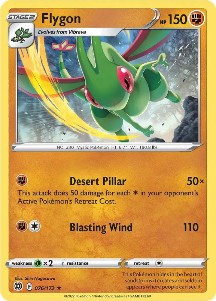Flygon (076/172) [Sword & Shield: Brilliant Stars] - Pokemon Single
