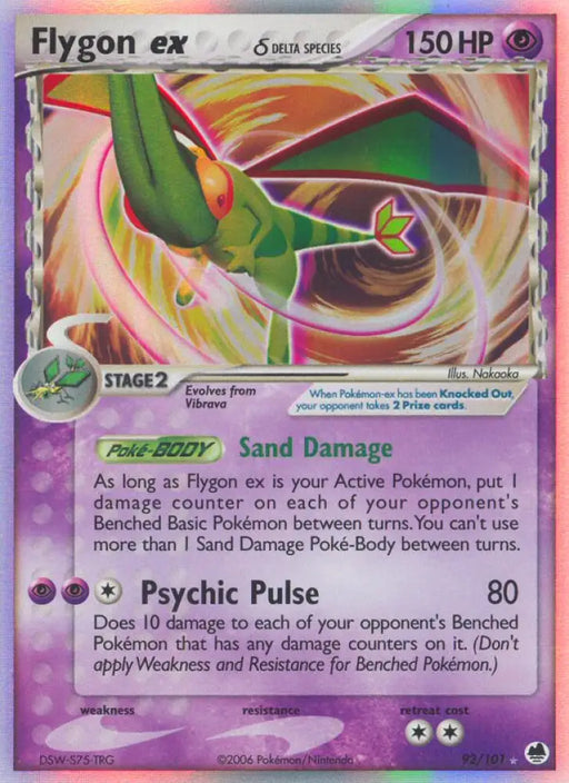 Flygon ex (92/101) (Delta Species) [EX: Dragon Frontiers] - Pokemon Single