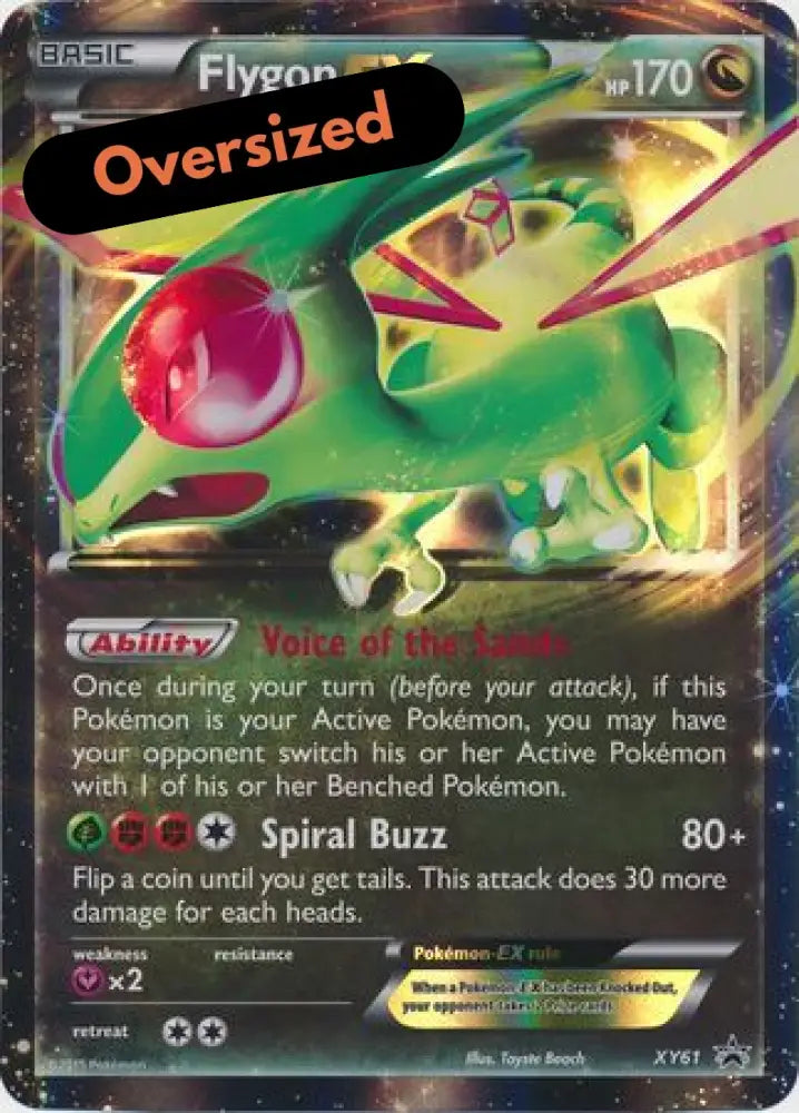 Flygon EX (XY61) (Jumbo Card) [XY: Black Star Promos] - Pokemon Single