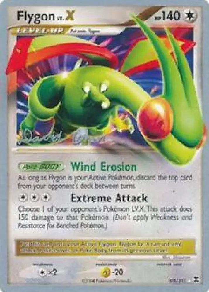 Flygon LV.X (105/111) (Stallgon - David Cohen) [World Championships 2009] - Pokemon Single