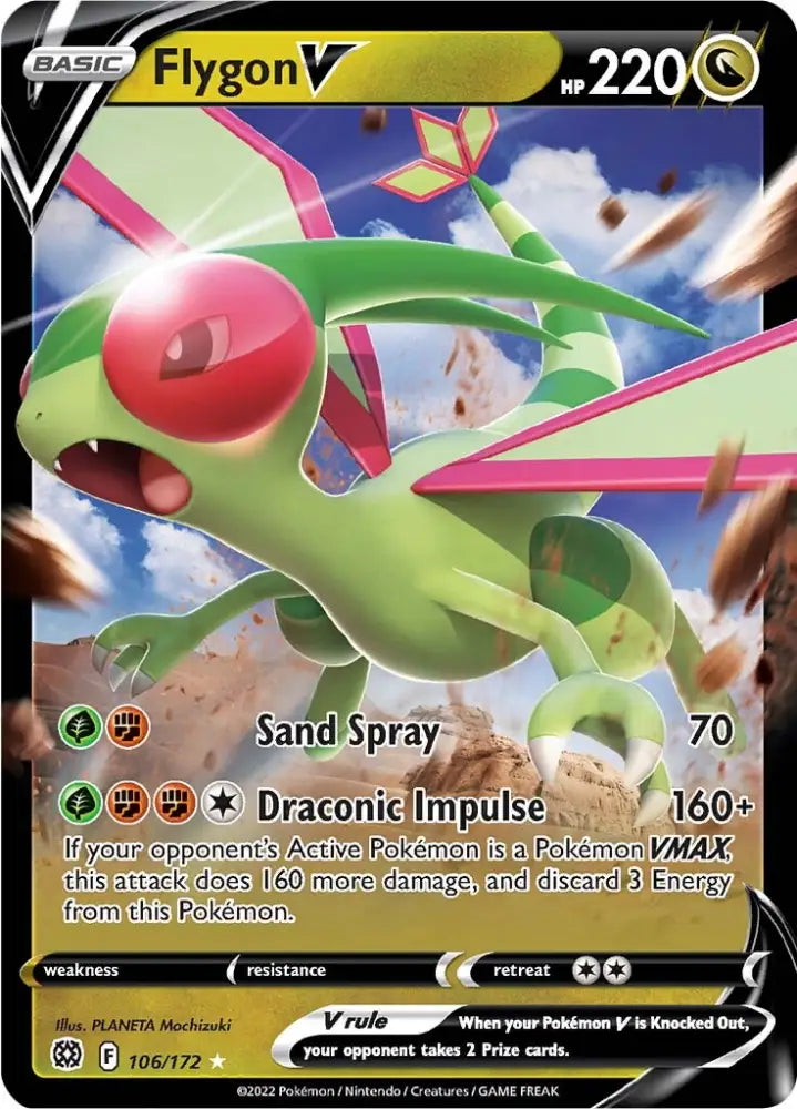 Flygon V (106/172) [Sword & Shield: Brilliant Stars] - Pokemon Single