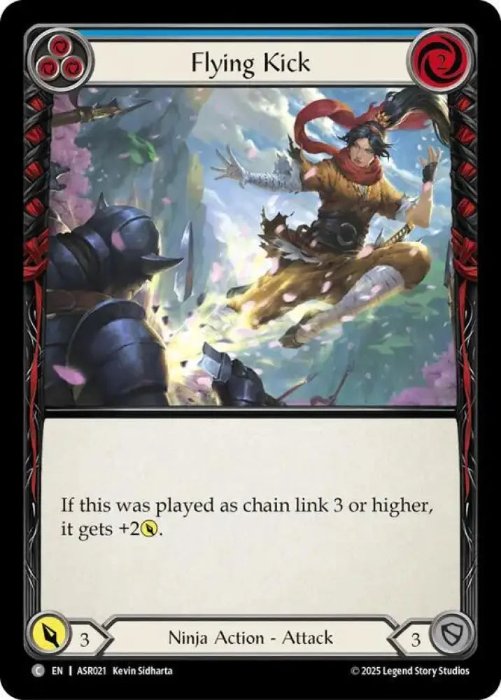 Flying Kick (Blue) (ASR021) [Armory Deck: Ira]