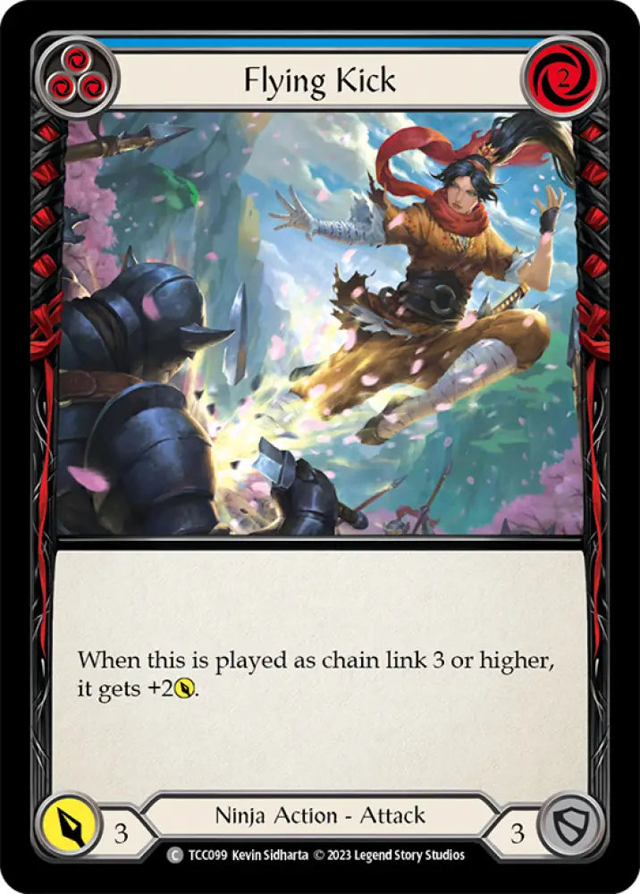 Flying Kick (Blue) [Round the Table: TCC x LSS] - Flesh And Blood Single