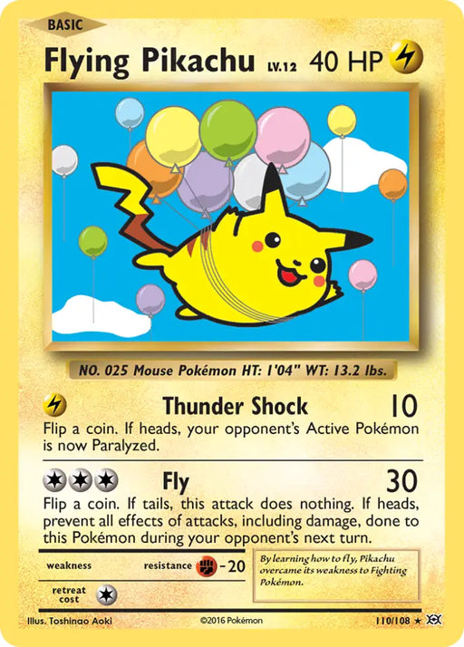 Flying Pikachu (110/108) [XY: Evolutions] - Pokemon Single