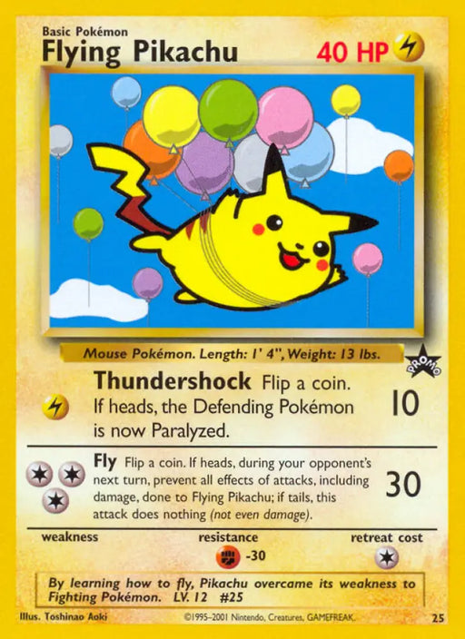 Flying Pikachu (25) [Wizards of the Coast: Black Star Promos] - Pokemon Single