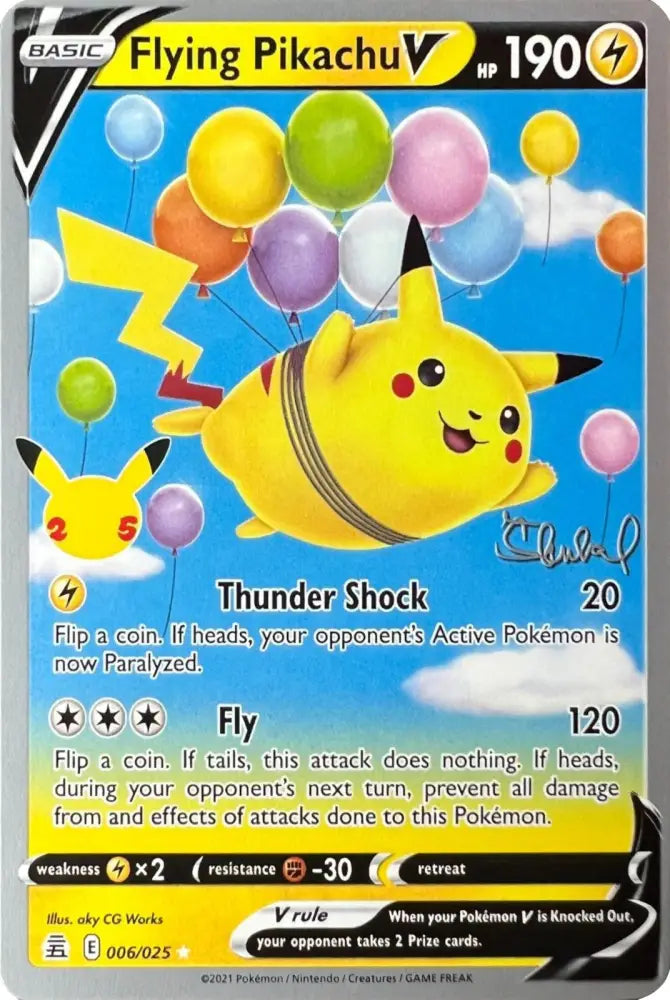 Flying Pikachu V (006/025) (ADP - Ondrej Skubal) [World Championships 2022] - Pokemon Single