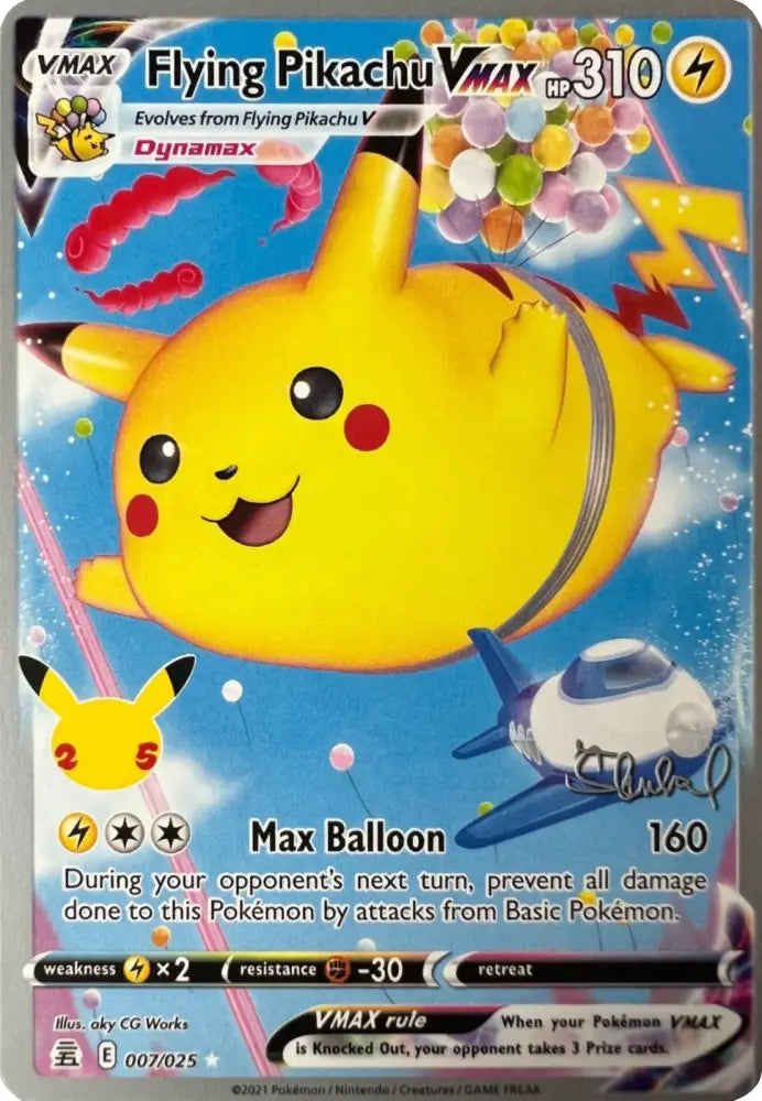Flying Pikachu VMAX (007/025) (ADP - Ondrej Skubal) [World Championships 2022] - Pokemon Single