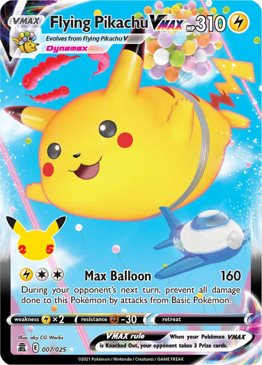 Flying Pikachu VMAX (007/025) [Celebrations: 25th Anniversary] - Pokemon Single