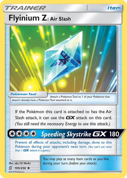 Flyinium Z: Air Slash (195/236) [Sun & Moon: Unified Minds] - Pokemon Single