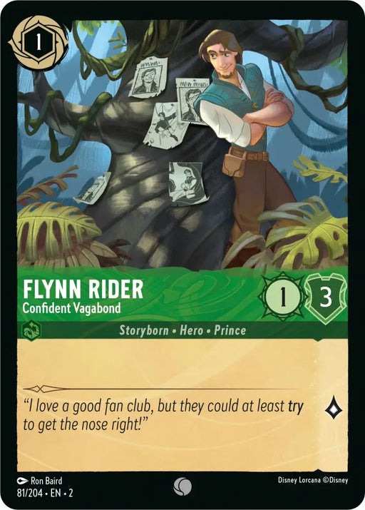 Flynn Rider - Confident Vagabond (81/204) [Rise of the Floodborn] - Lorcana Single