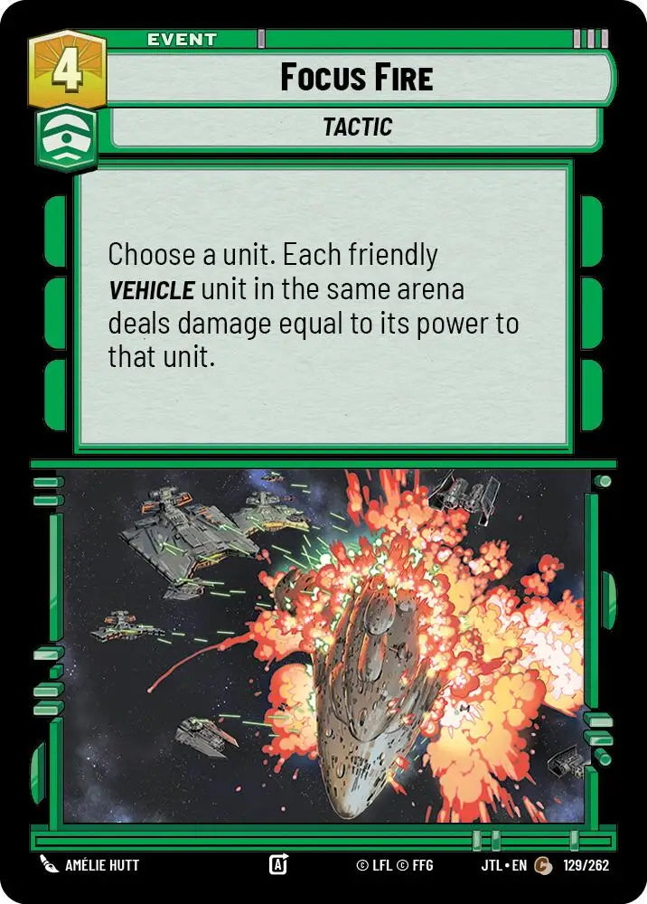 Focus Fire (129/262) [Jump to Lightspeed] - Star Wars: Unlimited Single