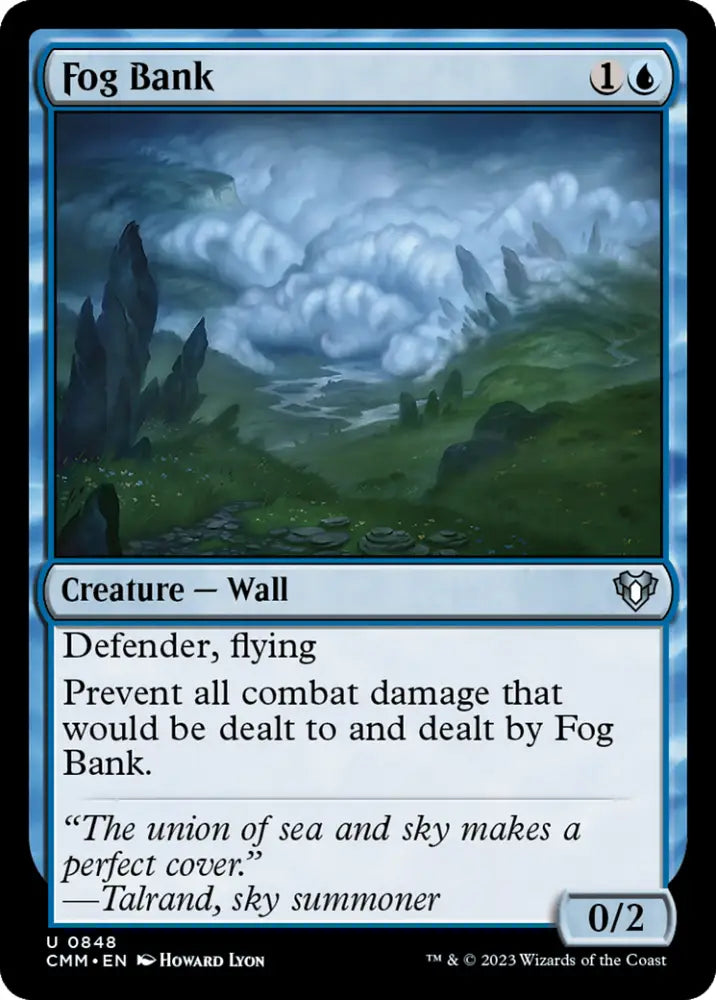Fog Bank [Commander Masters] - MTG Single