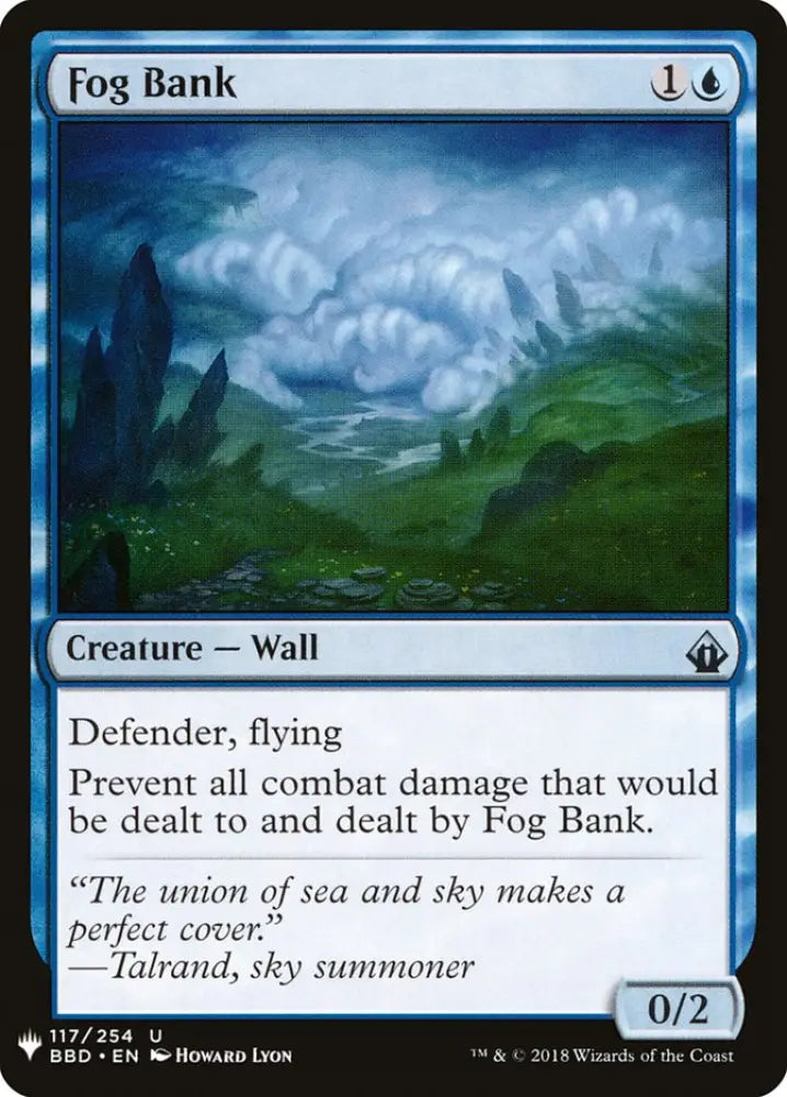 Fog Bank [Mystery Booster] - MTG Single