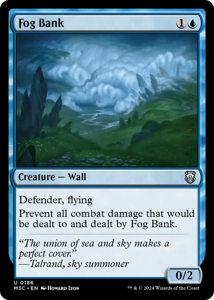 Fog Bank (Ripple Foil) [Modern Horizons 3 Commander] - MTG Single