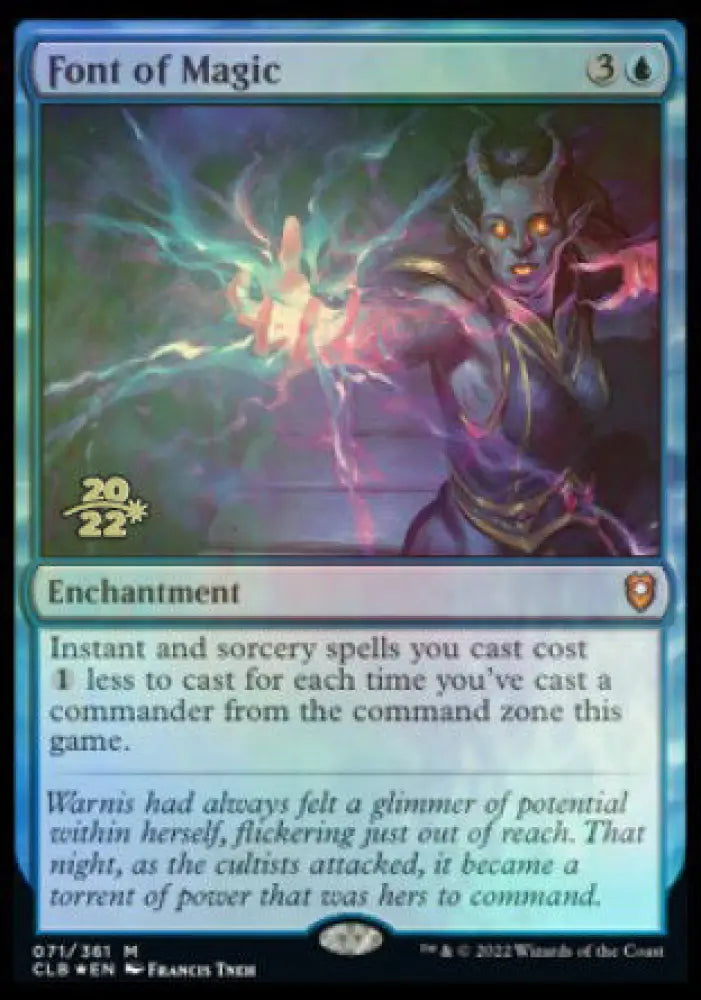 Font of Magic [Commander Legends: Battle for Baldur’s Gate Prerelease Promos] - MTG Single