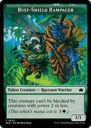 Food // Rust-Shield Rampager Double-Sided Token [Bloomburrow Tokens] - MTG Single