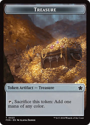 Food // Treasure Double-Sided Token [Foundations Tokens] - MTG Single