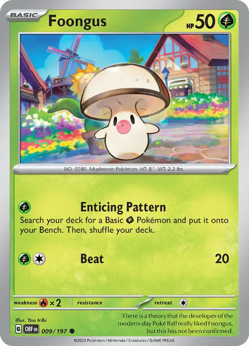 Foongus (009/197) [Scarlet & Violet: Obsidian Flames] - Pokemon Single