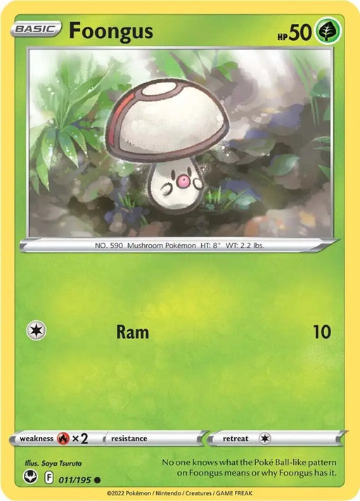 Foongus (011/195) [Sword & Shield: Silver Tempest] - Pokemon Single
