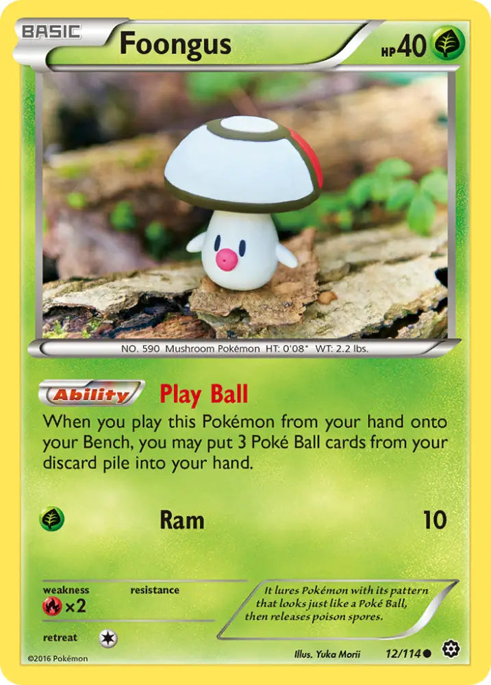 Foongus (12/114) [XY: Steam Siege] - Pokemon Single
