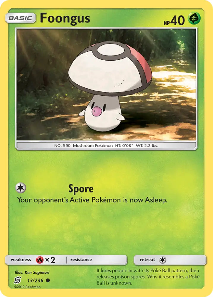 Foongus (13/236) [Sun & Moon: Unified Minds] - Pokemon Single