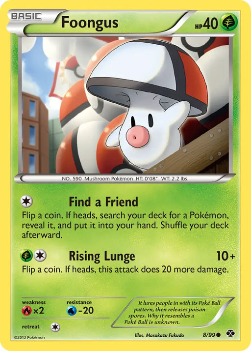Foongus (8/99) [Black & White: Next Destinies] - Pokemon Single