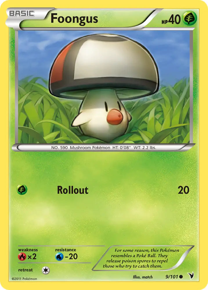 Foongus (9/101) [Black & White: Noble Victories] - Pokemon Single