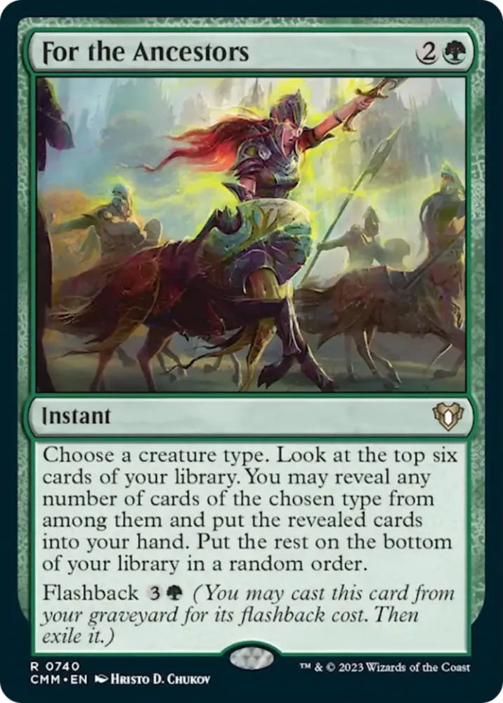 For the Ancestors [Commander Masters] - MTG Single