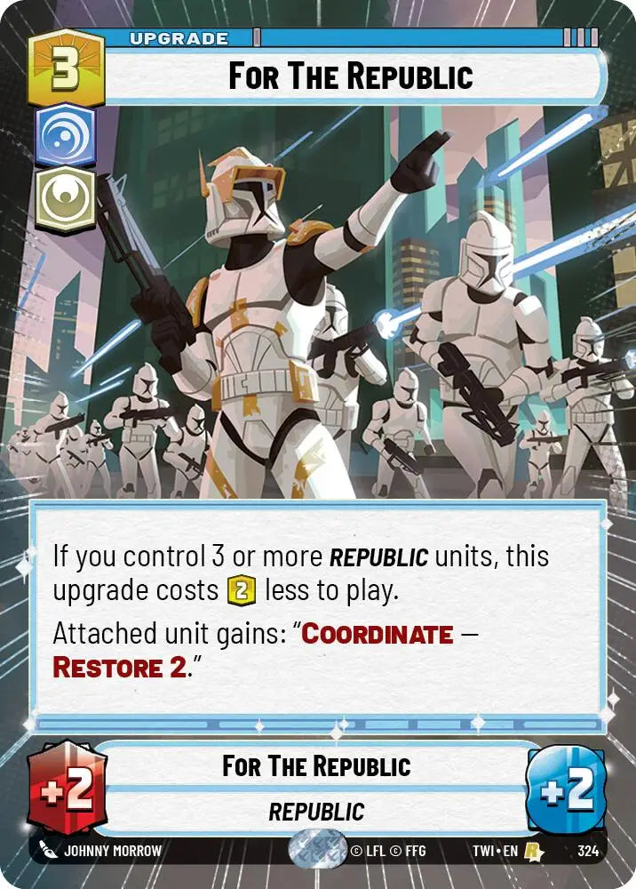 For The Republic (Hyperspace) (324) [Twilight of the Republic] - Star Wars: Unlimited Single