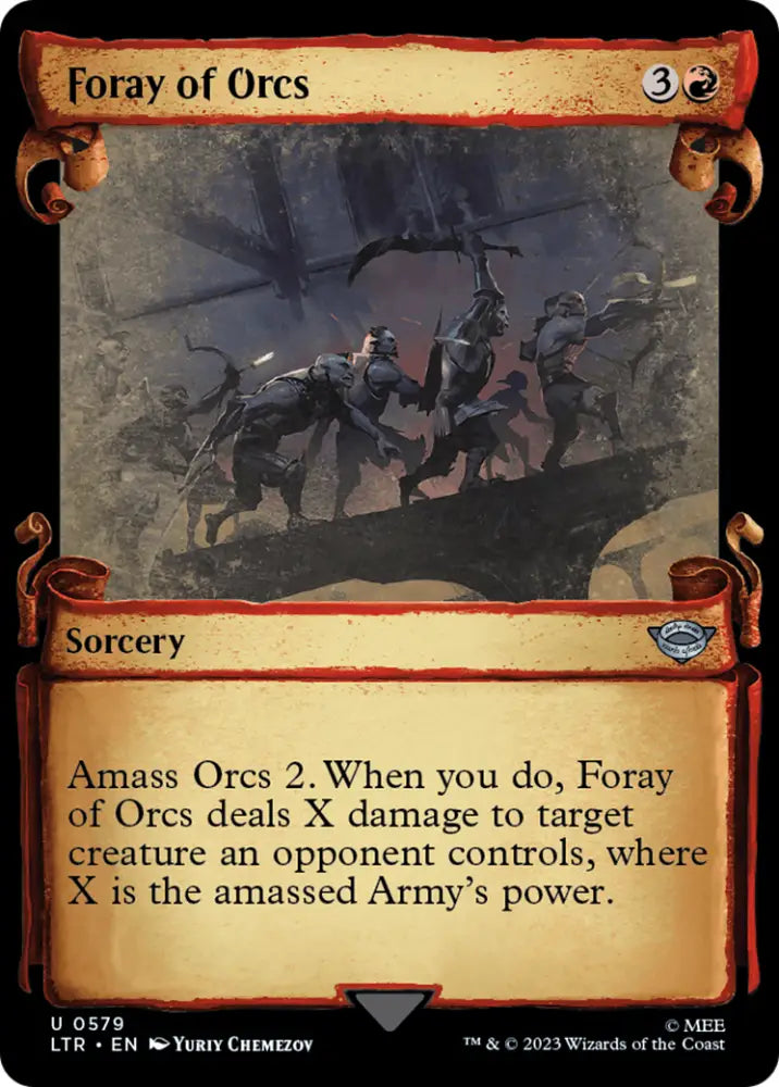Foray of Orcs [The Lord of the Rings: Tales of Middle-Earth Showcase Scrolls] - MTG Single