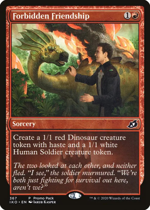 Forbidden Friendship (Promo Pack) [Ikoria: Lair of Behemoths Promos] - MTG Single