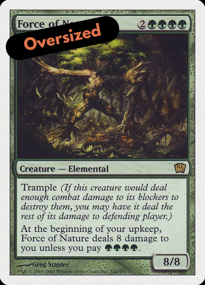 Force of Nature (9th Edition) [Oversize Cards] - MTG Single