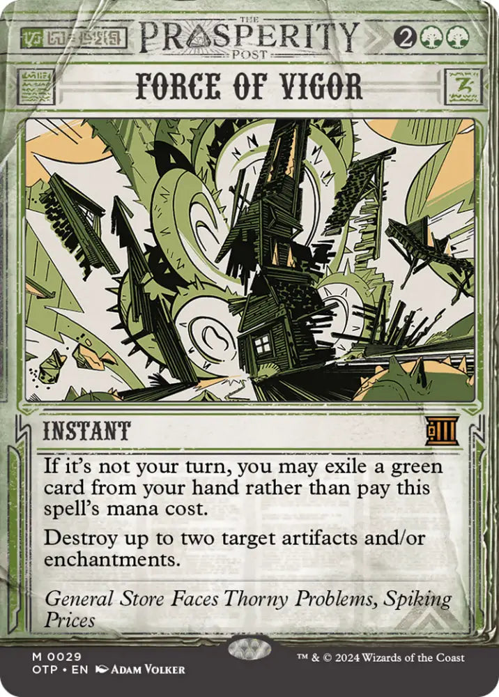 Force of Vigor [Outlaws of Thunder Junction: Breaking News] - MTG Single