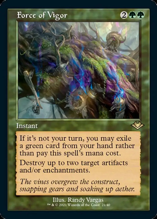 Force of Vigor (Retro Foil Etched) [Modern Horizons] - MTG Single