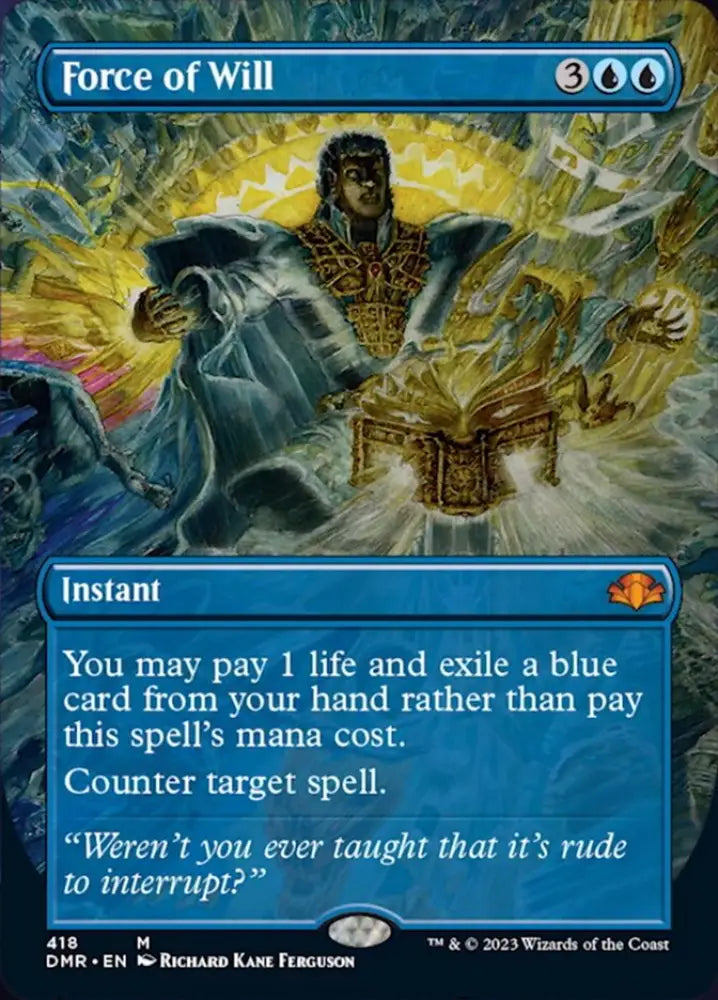 Force of Will (Borderless Alternate Art) [Dominaria Remastered] - MTG Single