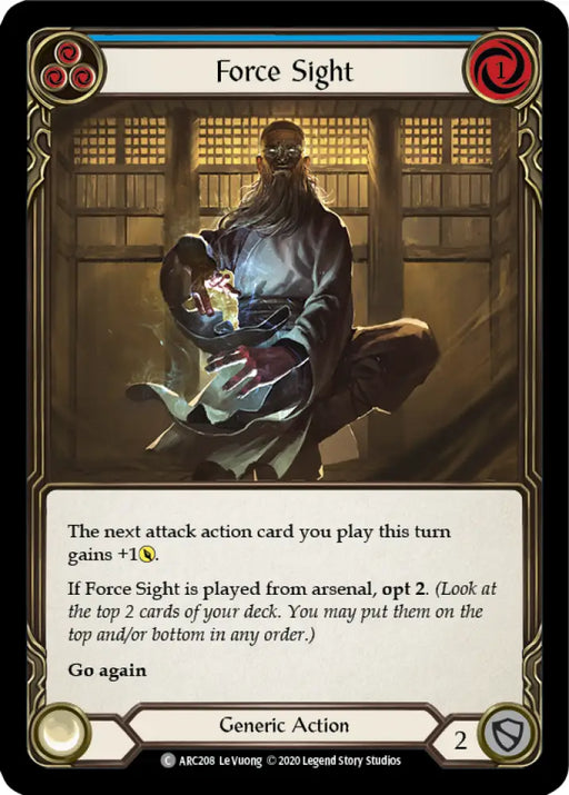 Force Sight (Blue) [Arcane Rising Unlimited] Unlimited Normal - Flesh And Blood Single