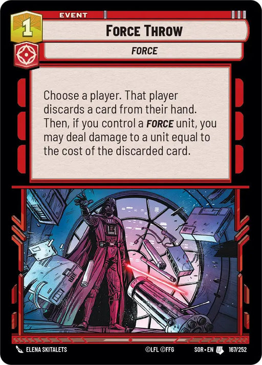 Force Throw (167/252) [Spark of Rebellion] - Star Wars: Unlimited Single