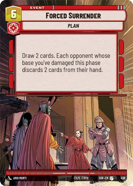 Forced Surrender (Hyperspace) (438) [Spark of Rebellion] - Star Wars: Unlimited Single