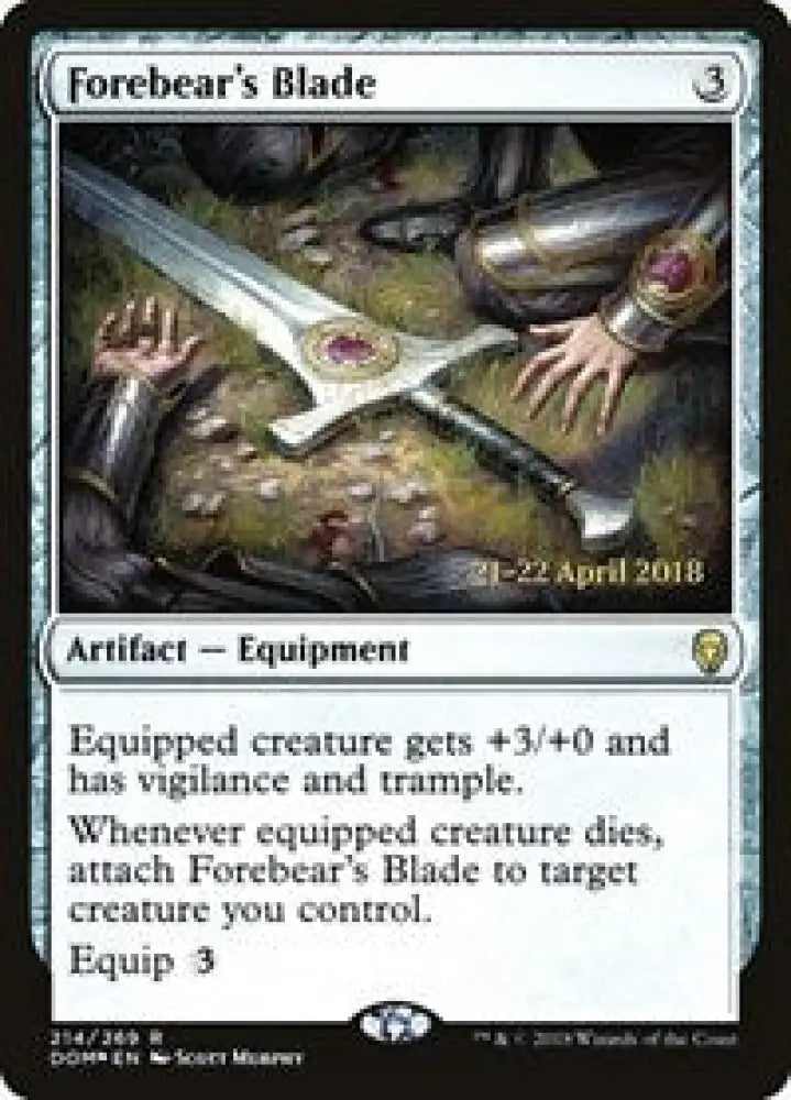 Forebear's Blade (214) [Prerelease Cards]