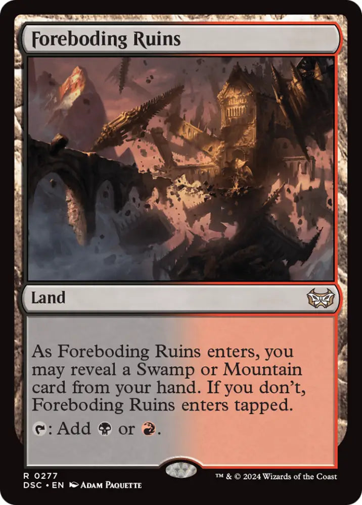 Foreboding Ruins [Duskmourn: House of Horror Commander] - MTG Single