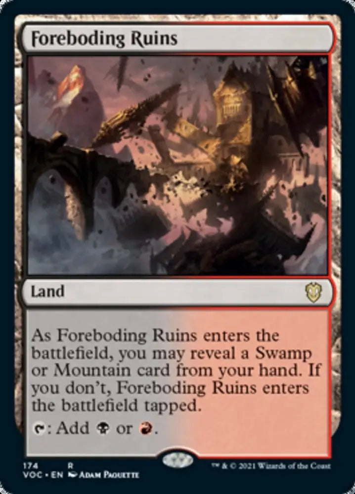 Foreboding Ruins [Innistrad: Crimson Vow Commander] - MTG Single
