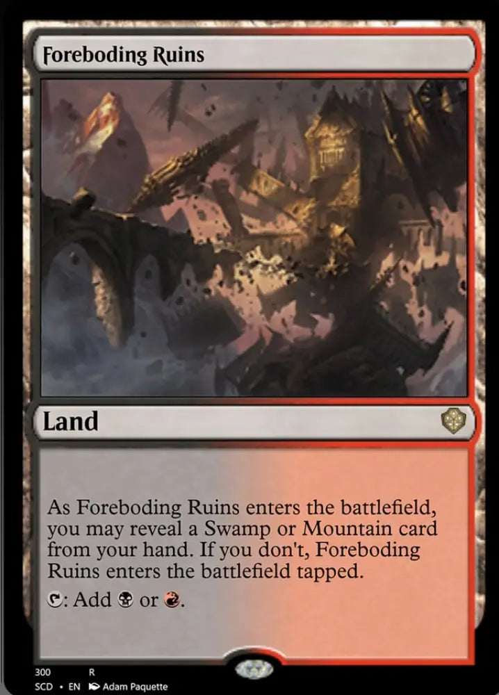 Foreboding Ruins [Starter Commander Decks] - MTG Single