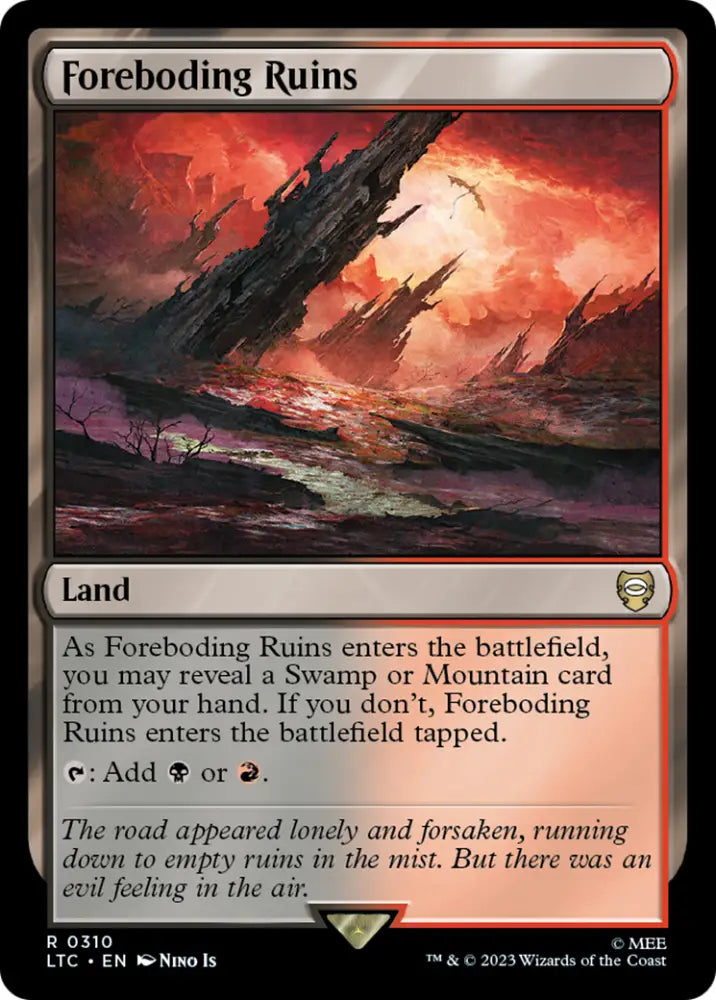 Foreboding Ruins [The Lord of the Rings: Tales of Middle-Earth Commander] - MTG Single