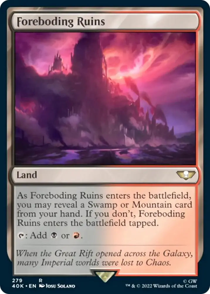 Foreboding Ruins [Warhammer 40,000] - MTG Single