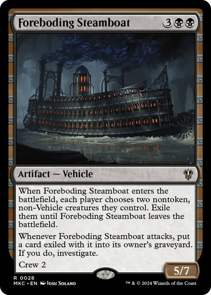 Foreboding Steamboat [Murders at Karlov Manor Commander] - MTG Single