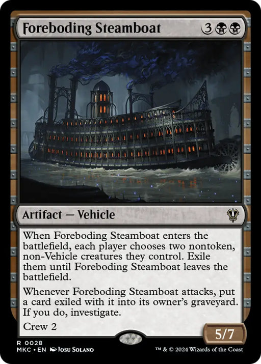 Foreboding Steamboat [Murders at Karlov Manor Commander] - MTG Single